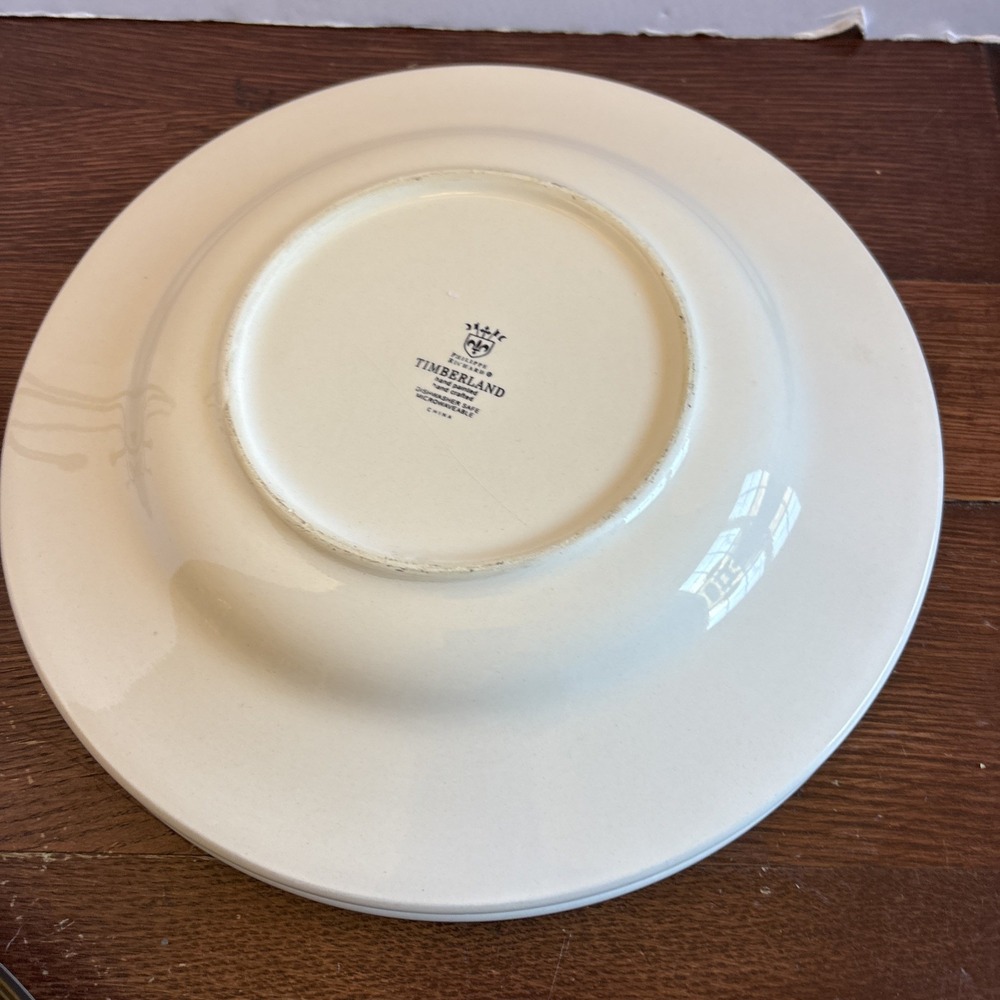 Set Of 3 Philippe Richard Hand Painted Timberland Plates 11" Dinner READ MORE - Picture 9 of 9